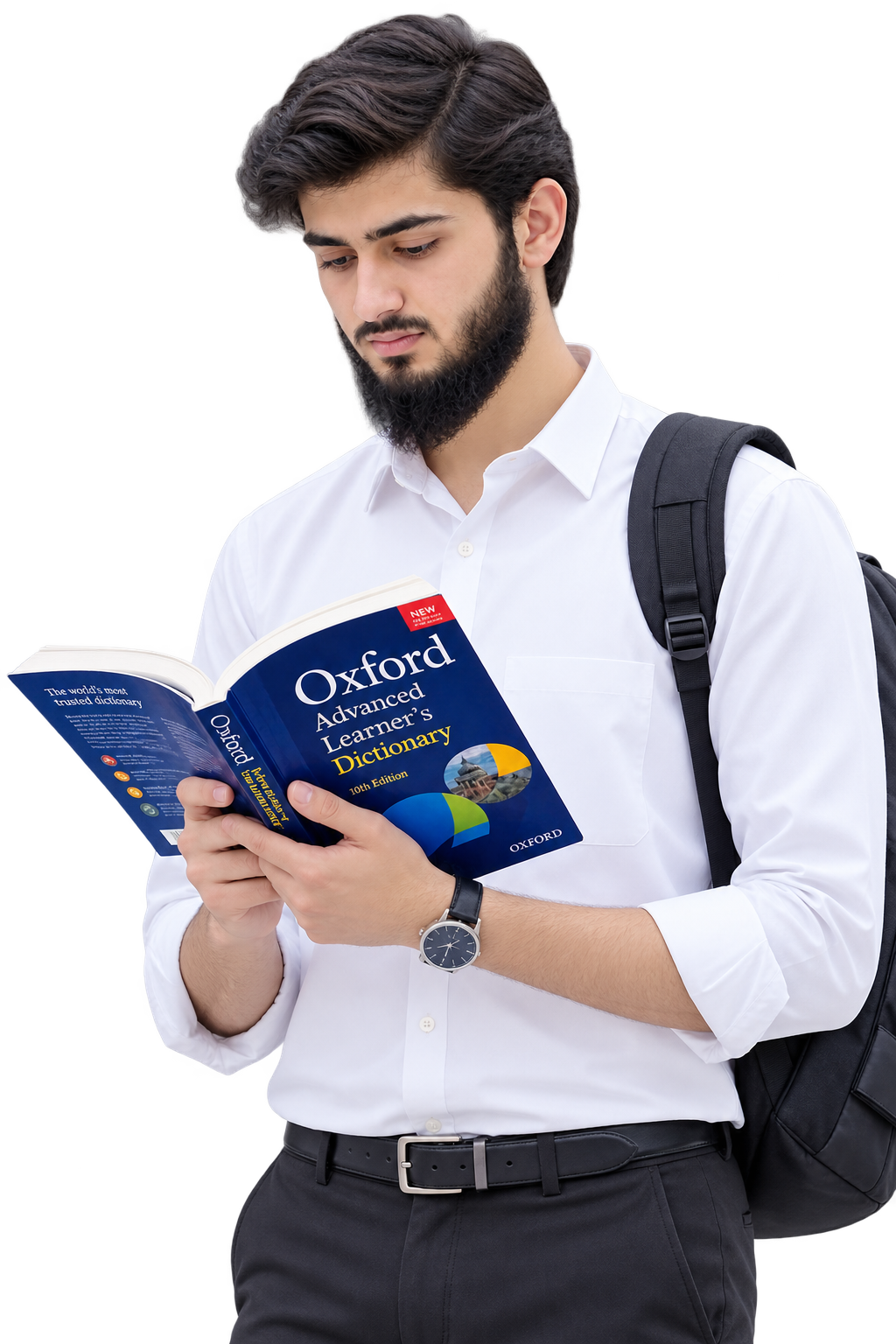 Student Holding Book